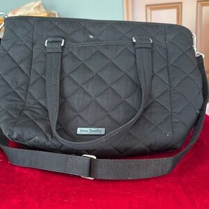 Vera Bradley Black Quilted Shoulder Bag